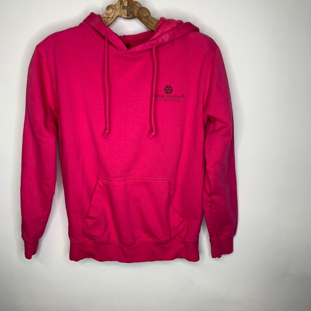 Simply Southern Hot Pink Hoodie Sweatshirt Sz Small